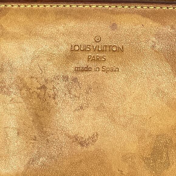 Louis Vuitton Nomad Cabas Ambre Accessory Pouch Tan Leather with Strap LM0024 - Picture 7 of 9